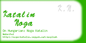 katalin noga business card